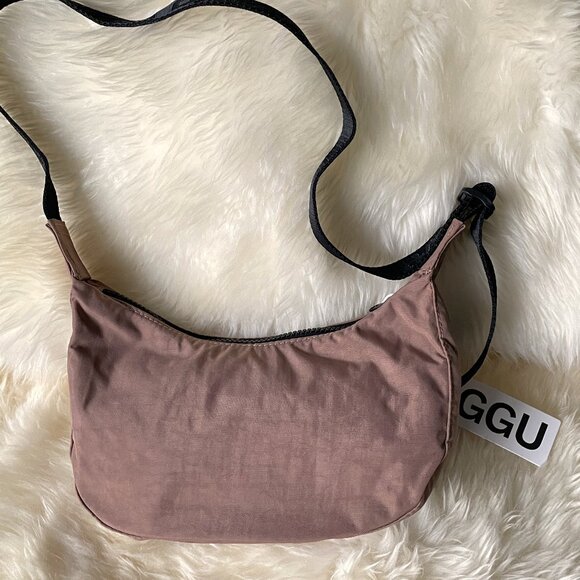 NWT Baggu Small Crescent Bag - Cocoa - Picture 2 of 6